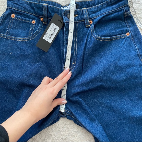 NWT MOTEL EXTRA WIDE JEANS INDIGO BLUE - Picture 9 of 12